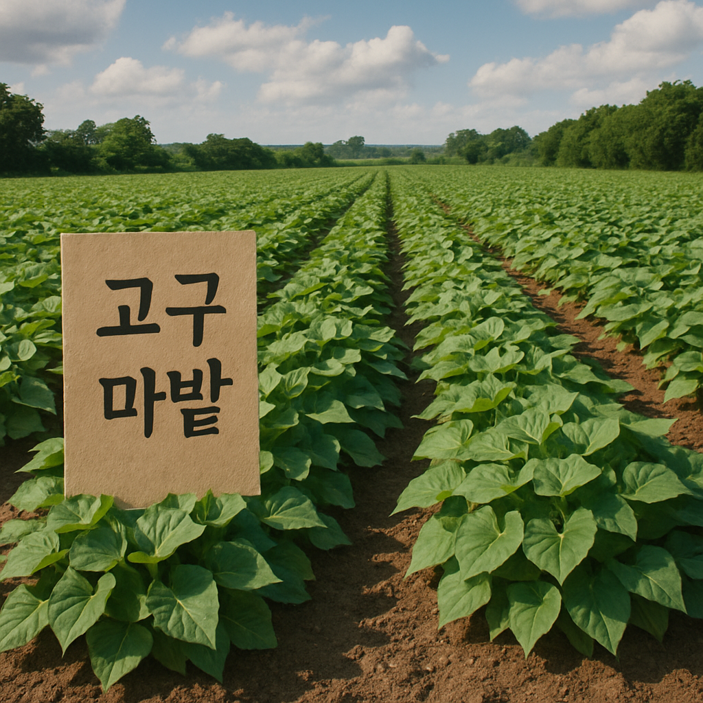 고구마 순치기 관련 사진