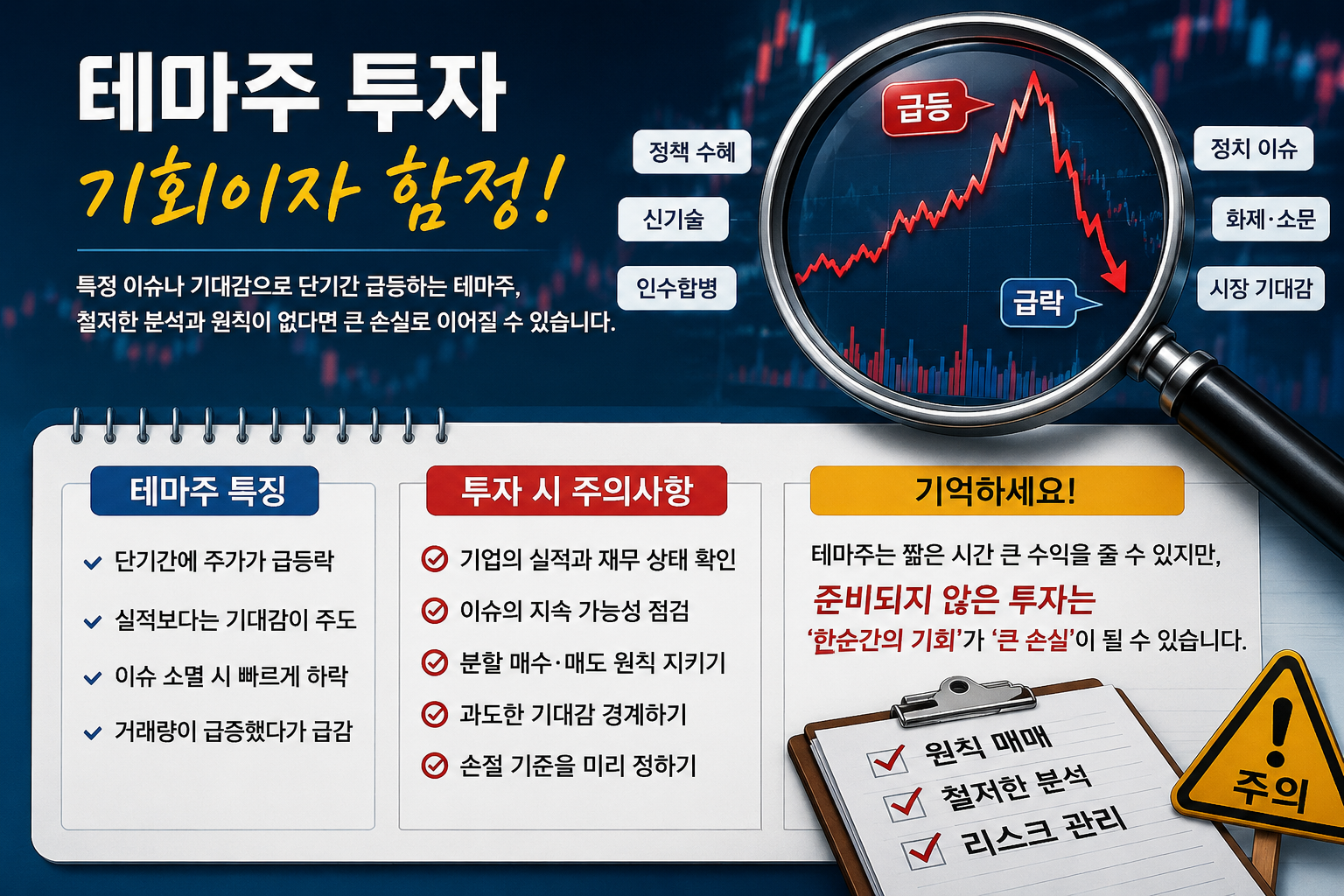 테마주 투자 관련 이미지