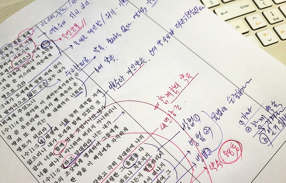 성경묵상법 샘플 여호수아 1장 1-9절 묵상