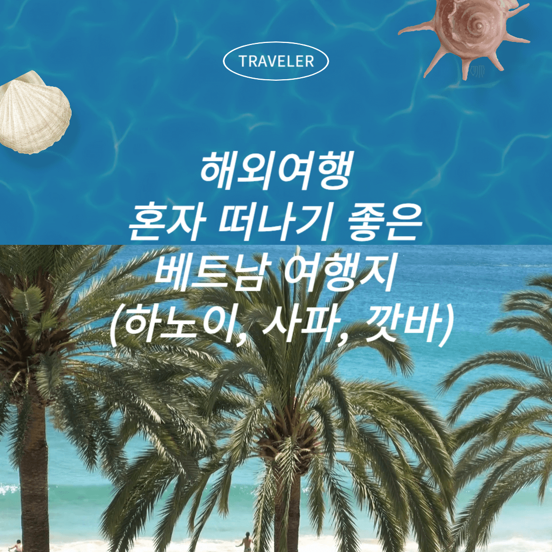 해외여행 혼자 떠나기 좋은 베트남 여행지 (하노이, 사파, 깟바)