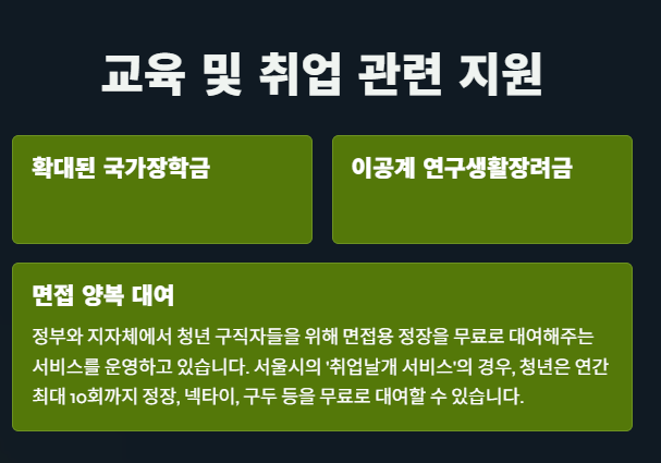2025 청년을 위한 지원제도 완벽 가이드
