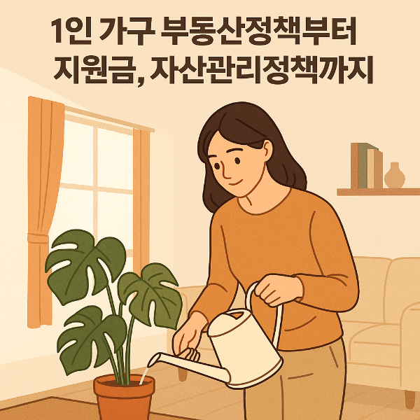 1인 가구 부동산 정책부터 지원금, 자산관리 전략까지