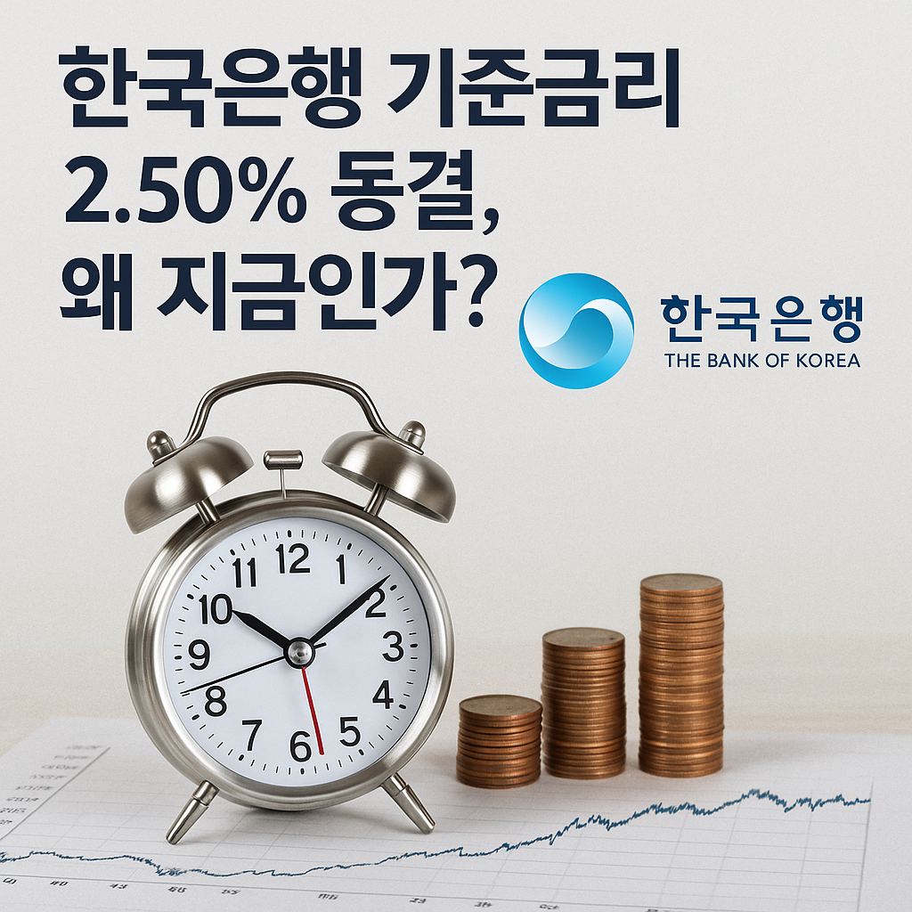 한국은행 기준금리 2.50% 동결, 왜 지금인가?