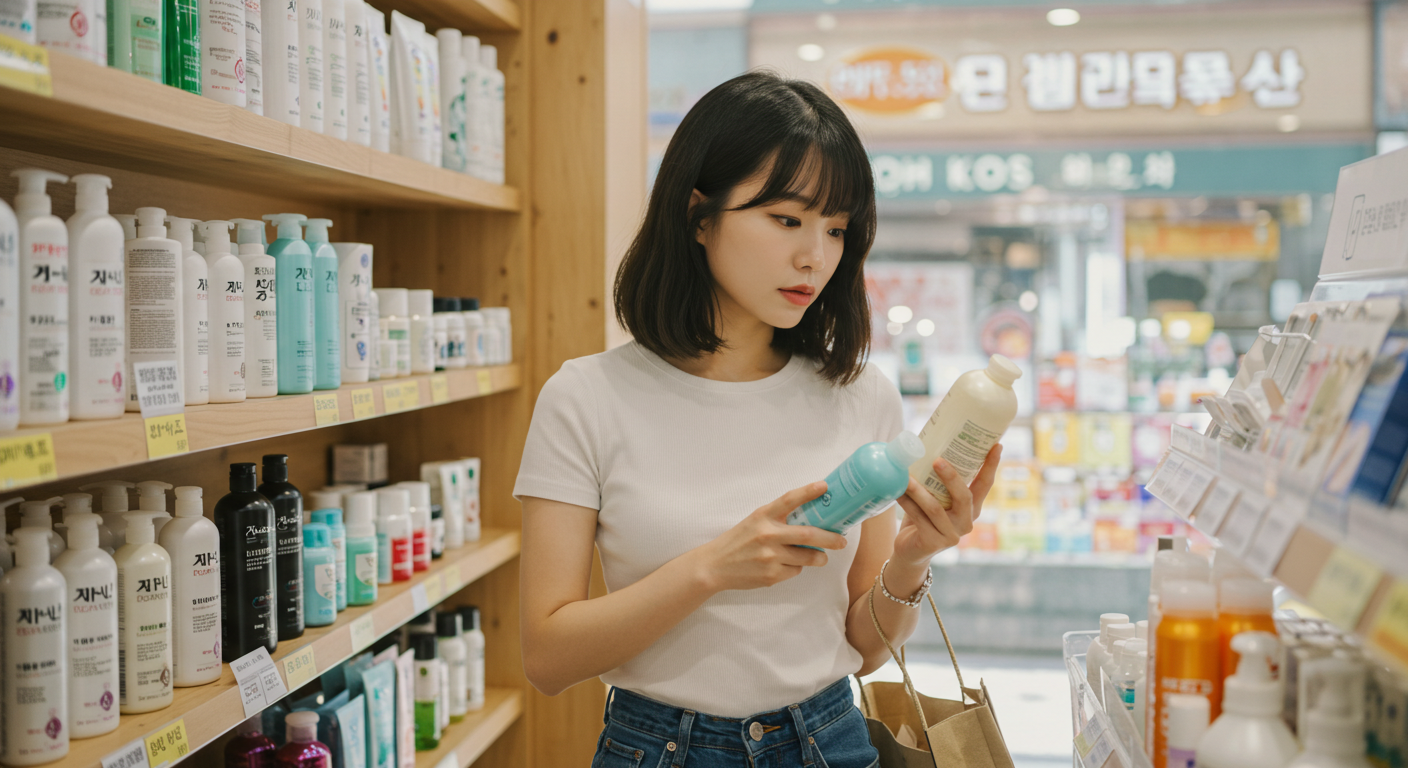 중년 여성 탈모 샴푸