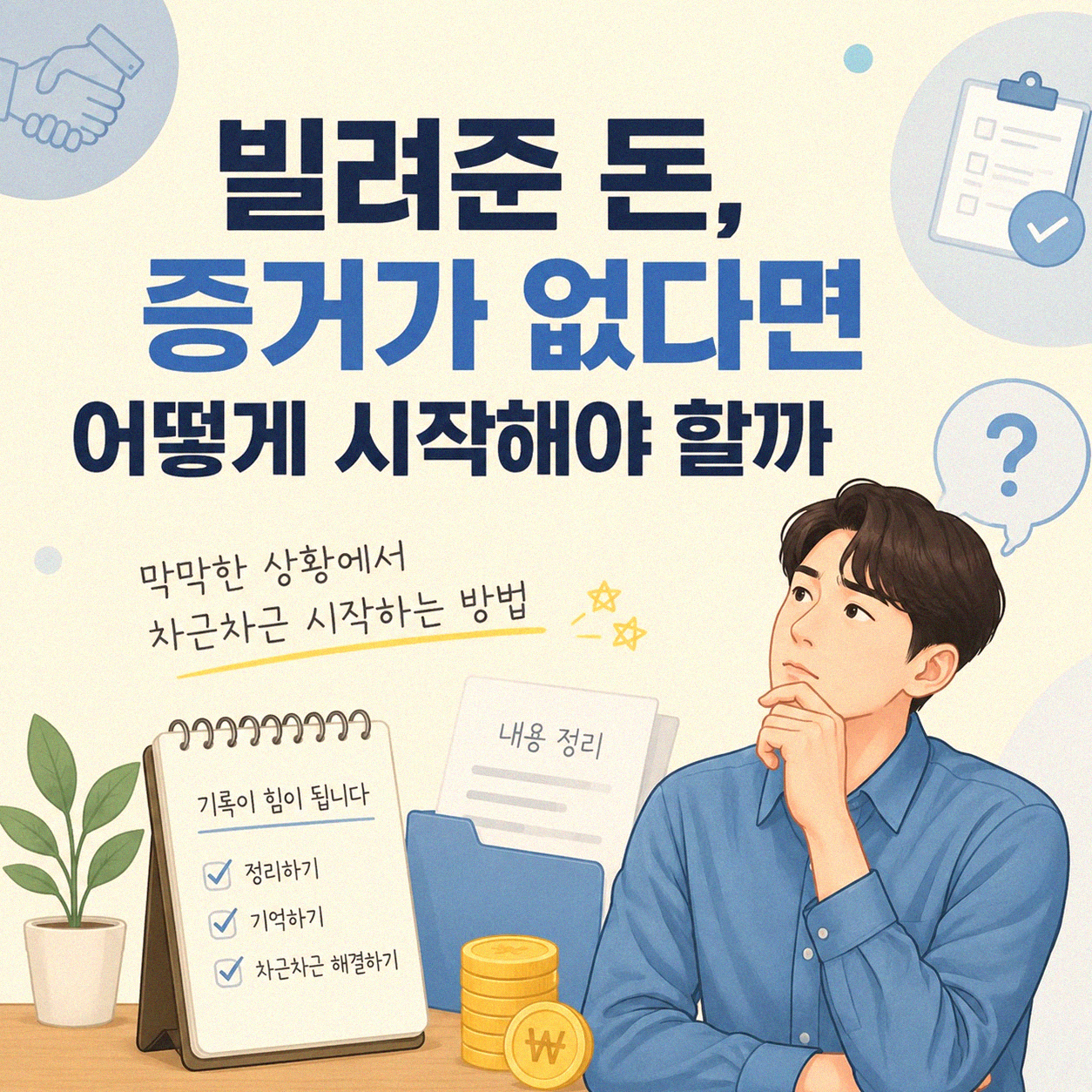 개인 간 돈 빌려주고 못 받은 채권, 어떻게 해야 할까요