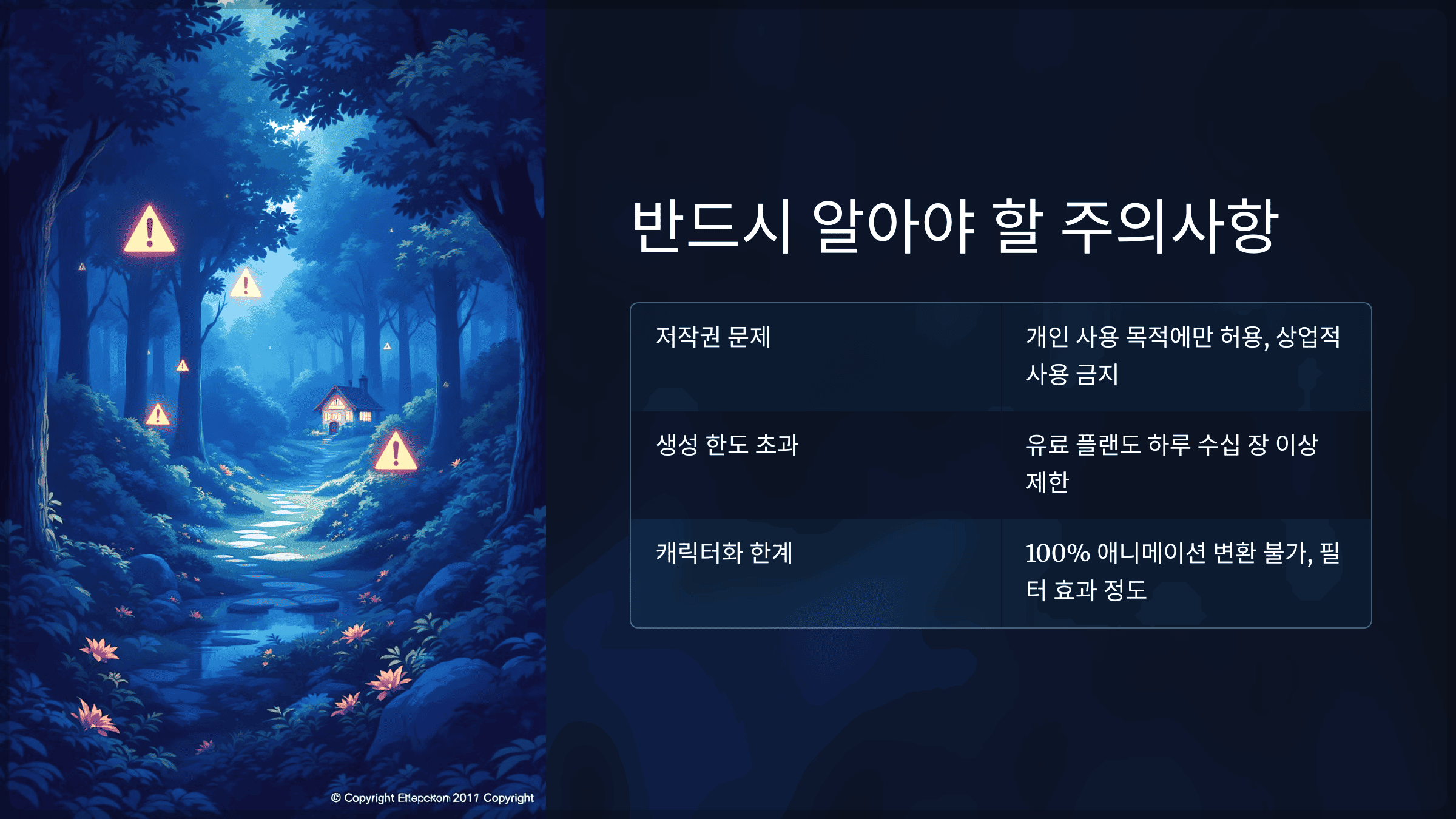 반드시 알아야 할 주의사항
