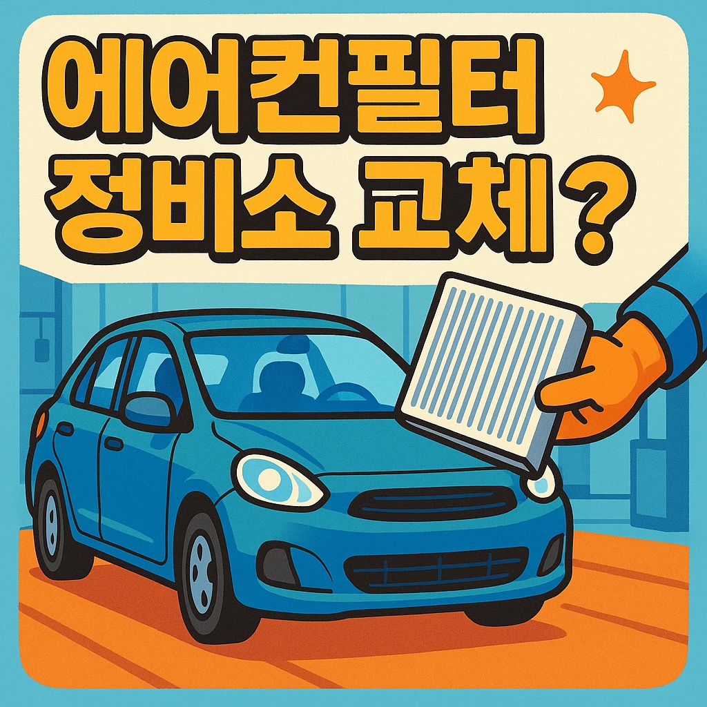 자동차 에어컨필터 정비소 교체