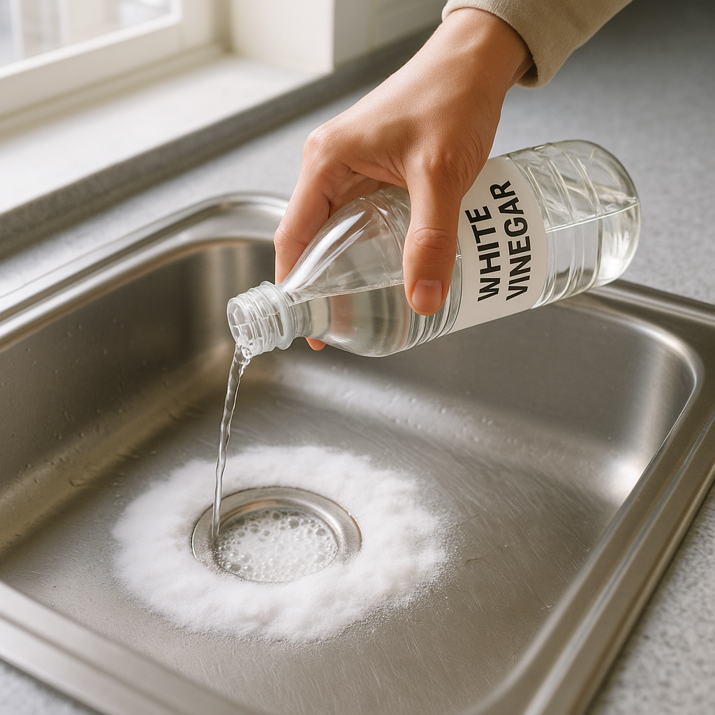 집에 있는 재료로 가능한 베이킹소다와 식초 조합