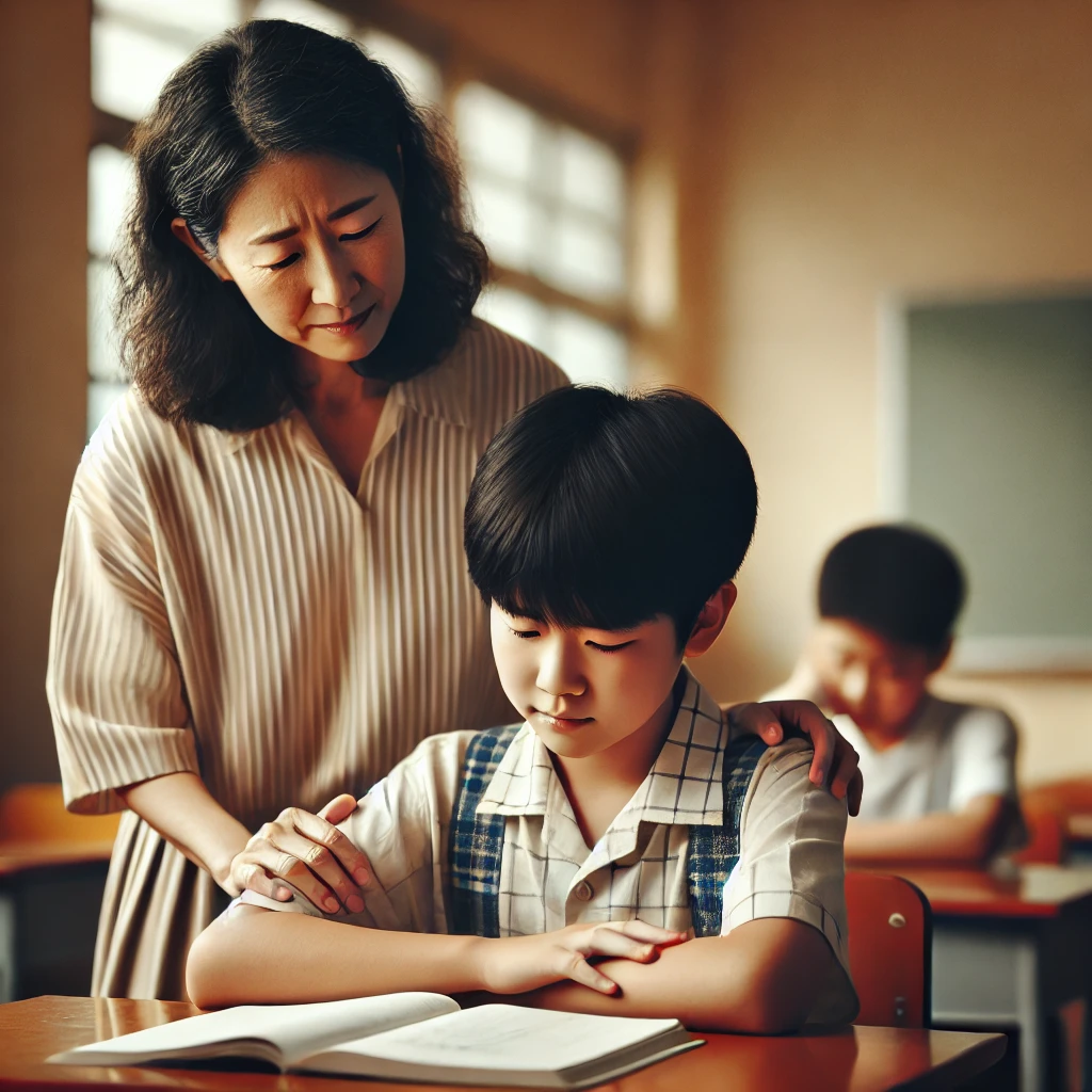 계속 같은 실수를 반복하는 아이 이미지