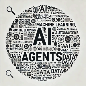 AI agent word cloud