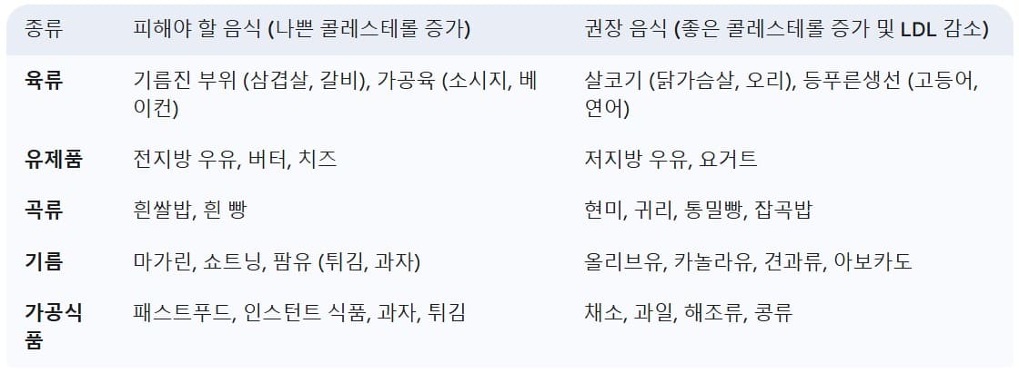 콜레스테롤-관리를-위한-식단-가이드