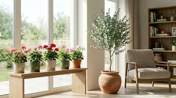 유칼립투스와 제라늄