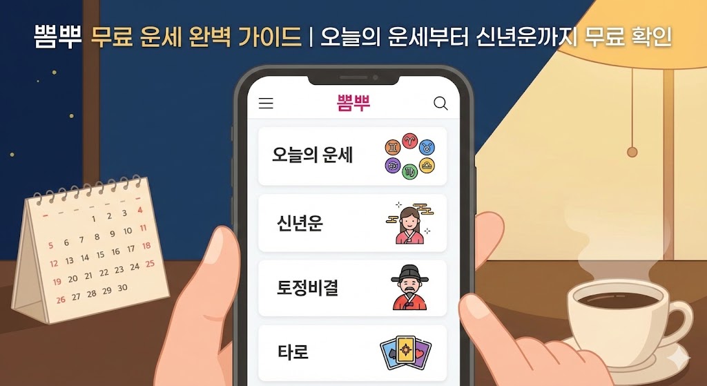 뽐뿌 무료 운세 완벽 가이드