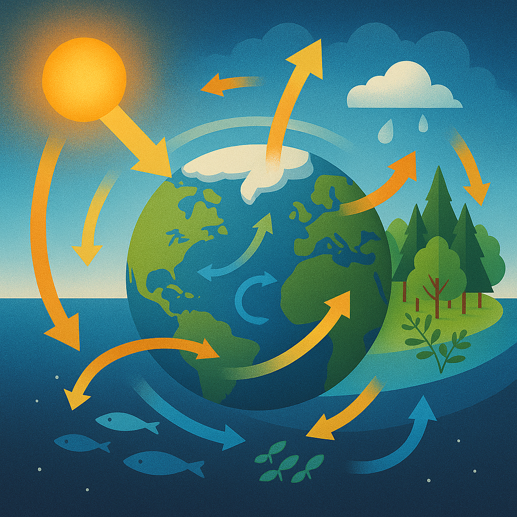 지구 시스템 구성 요소 간 에너지 흐름 해석