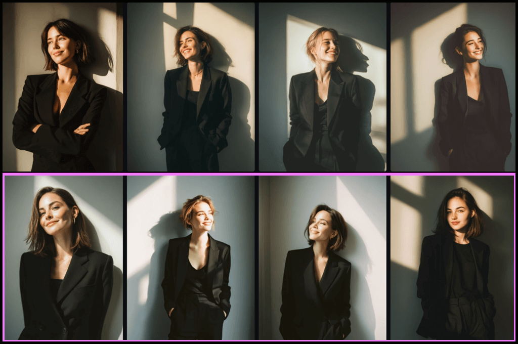 일반 번역 vs Midjourney 최적화 프롬프트 비교 예시 이미지