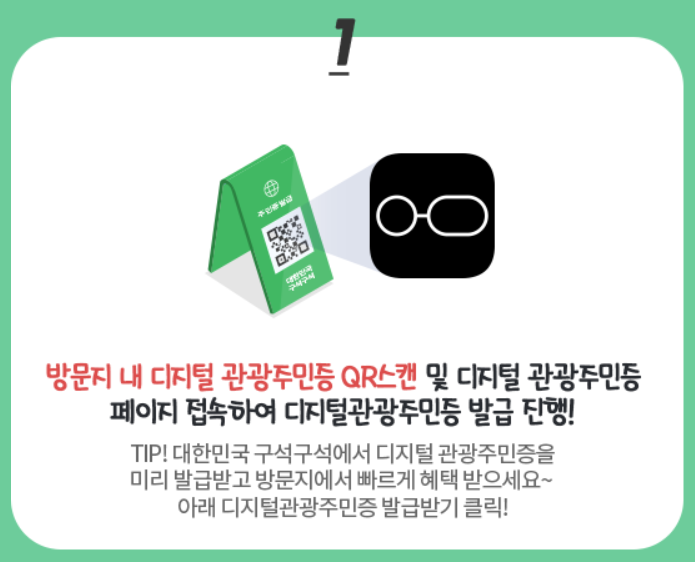 디지털 관광주민증 발급 방법 및 혜택 안내