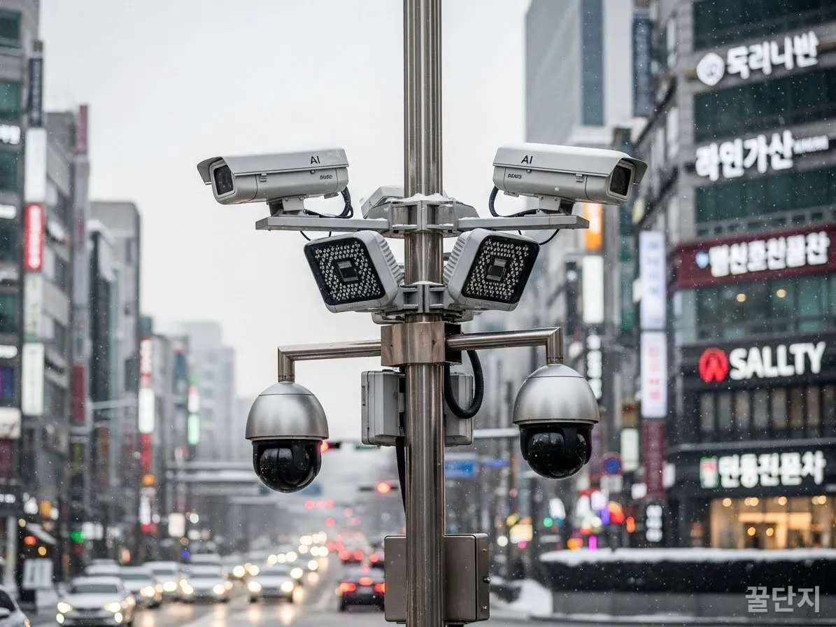 ์์ธ ๋์ฌ ๊ต์ฐจ๋ก์ ์ค์น๋ AI ๊ธฐ๋ฐ ์ฐํ์ ๋จ์ ์นด๋ฉ๋ผ