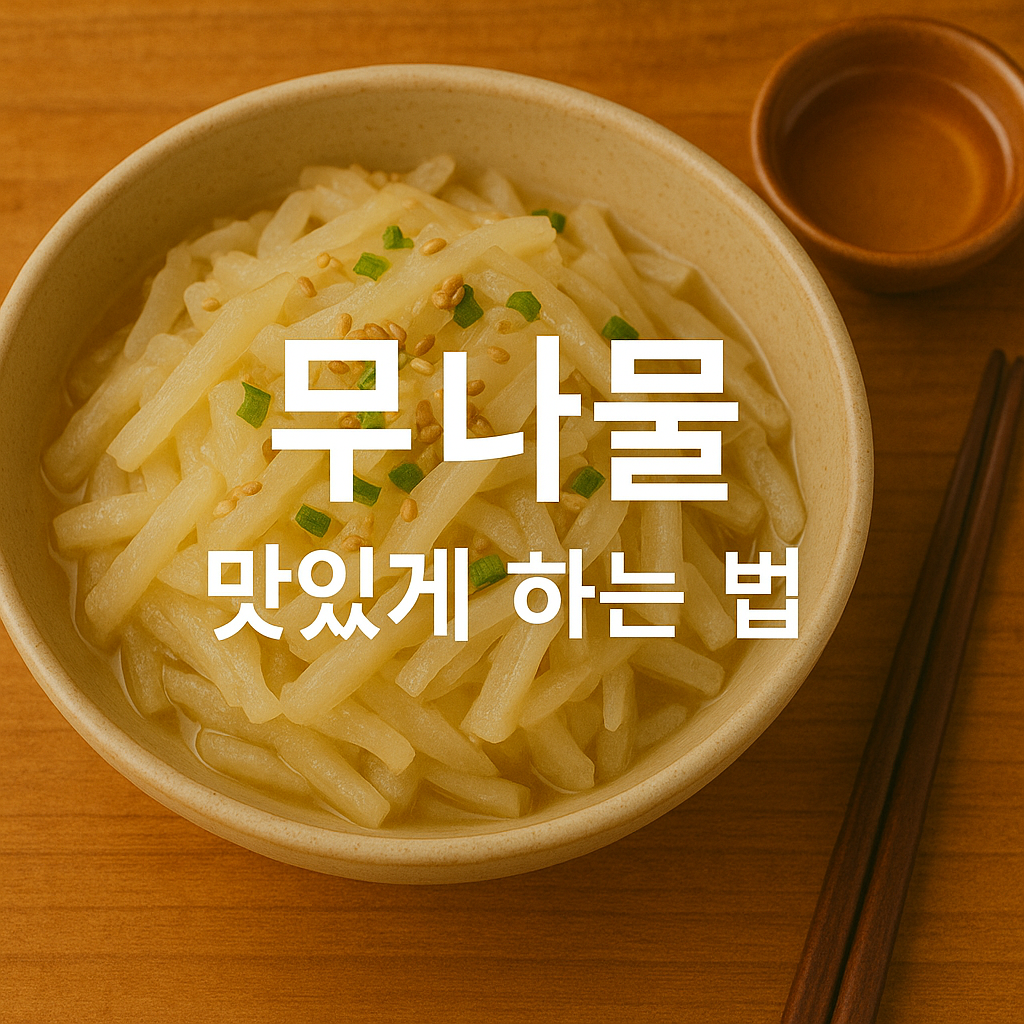무나물 맛있게 하는 법