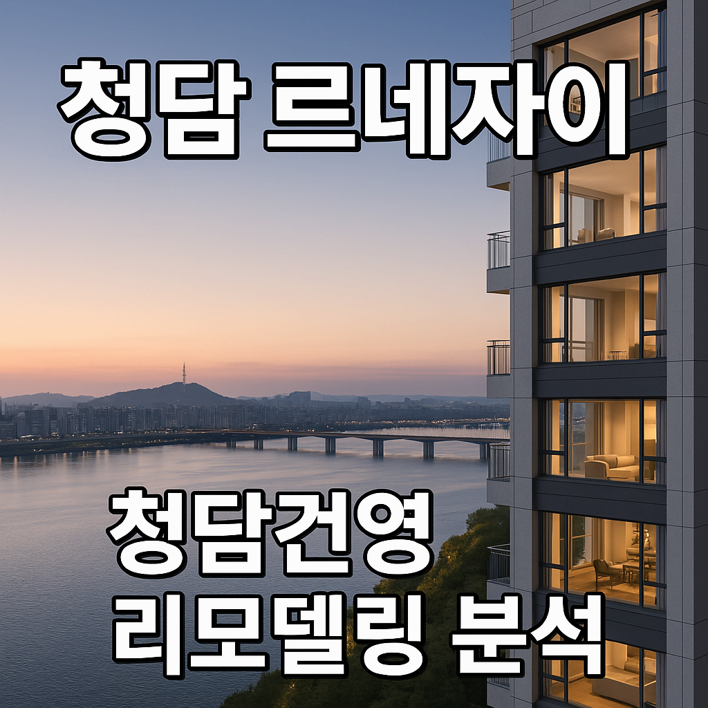 청담건영 리모델링 완벽 가이드: 분양부터 투자가치까지