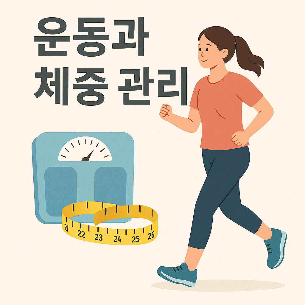 운동과 체중관리 관련 사진