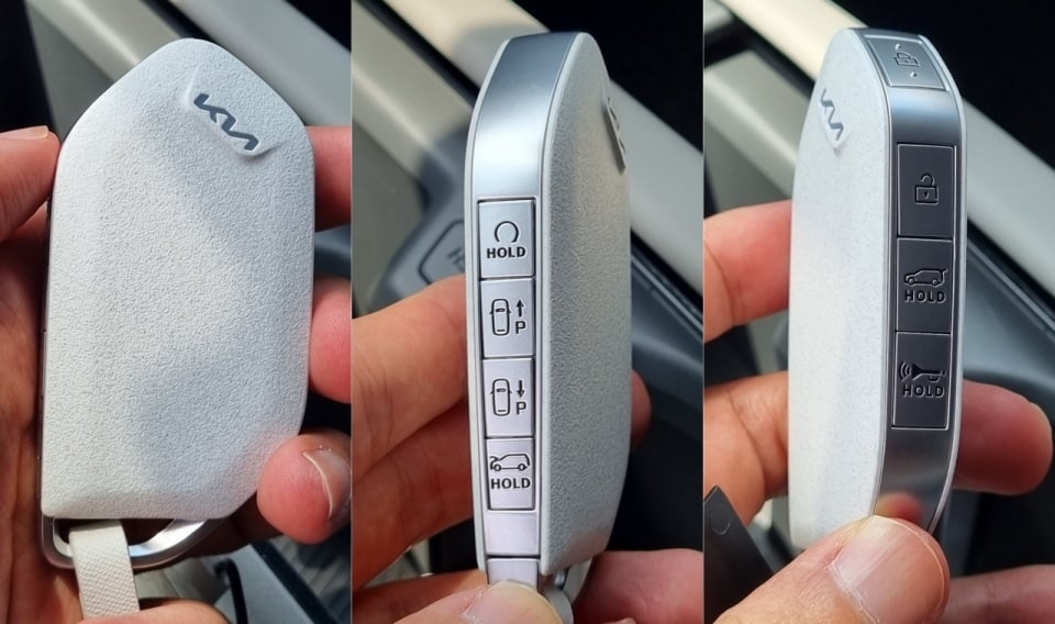 EV9 스마트키는 이렇습니다.
