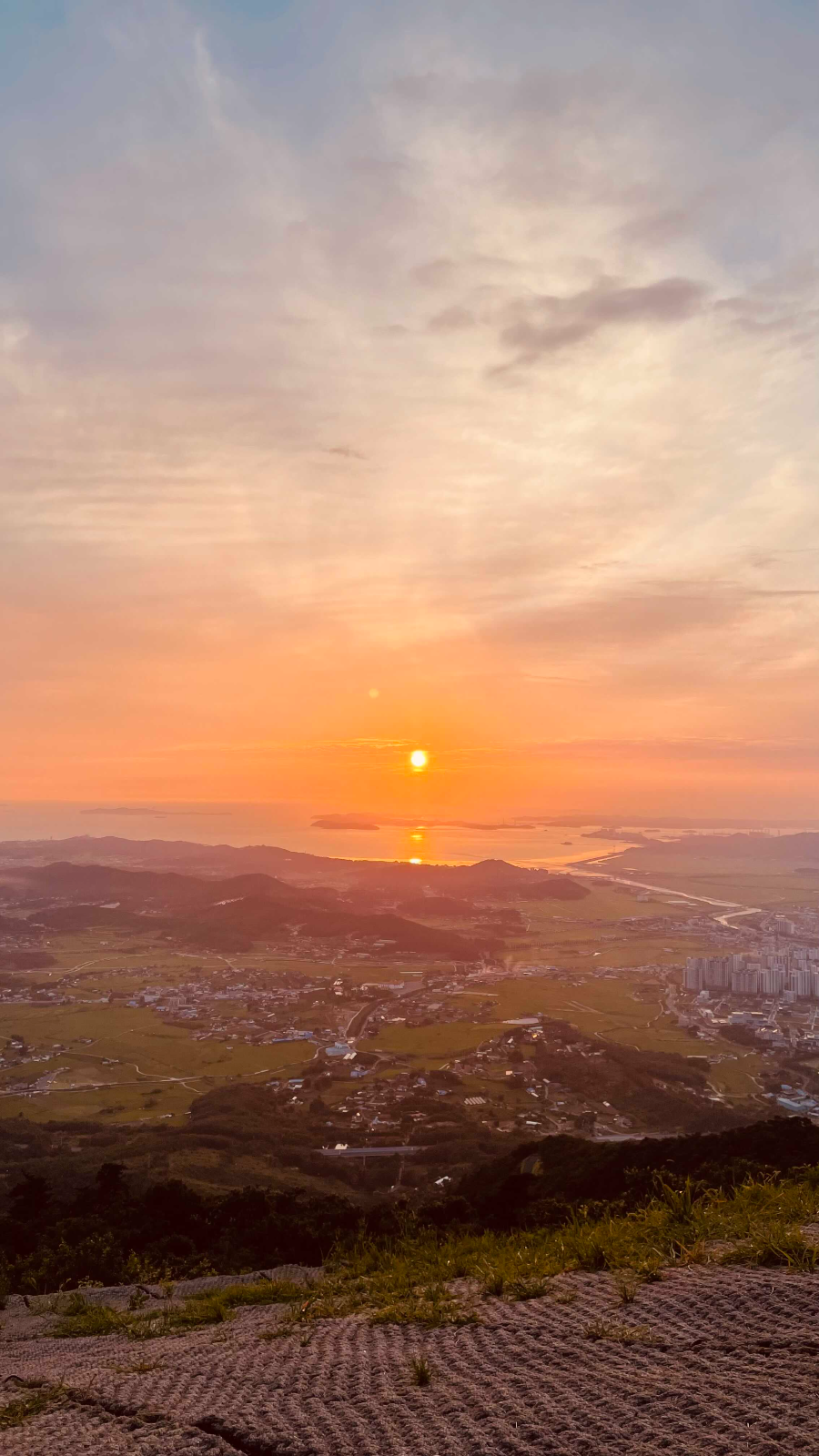 옥마산 전망대 노을감상