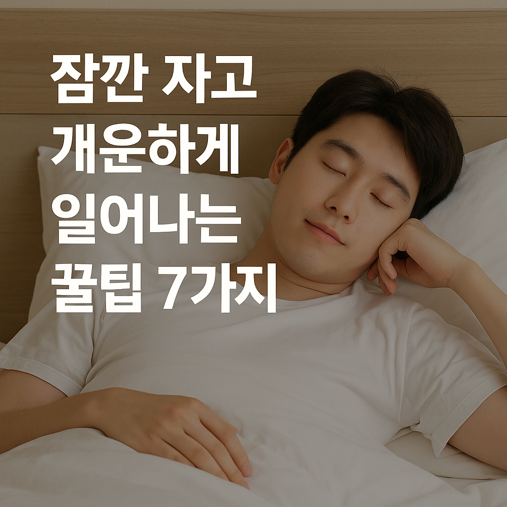 잠깐 자고 개운하게 일어나는 꿀팁 7가지 -피로는 줄이고, 집중력은 높이고! 파워냅의 기술