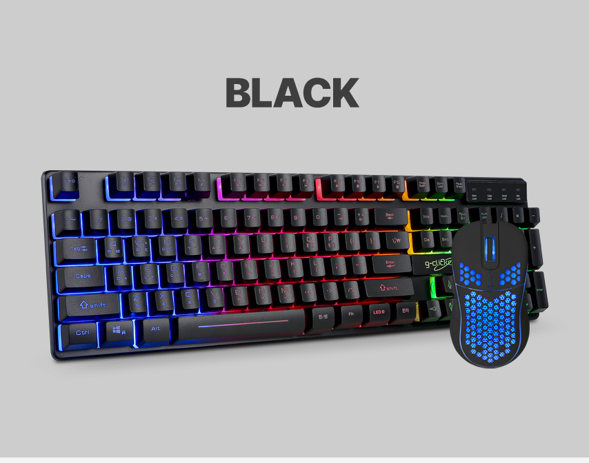 G-Clicker Super Hero 270 RGB 게이밍 키보드 & 마우스 세트