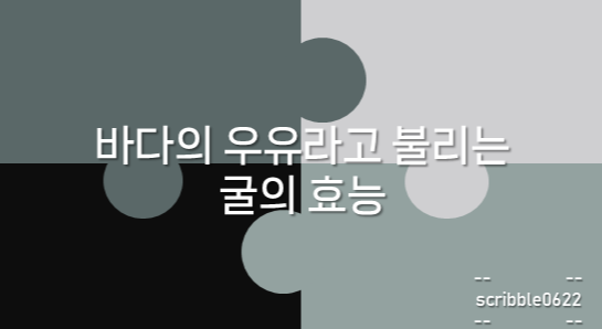 굴의 효능