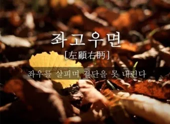 좌고우면 뜻 사용법_3