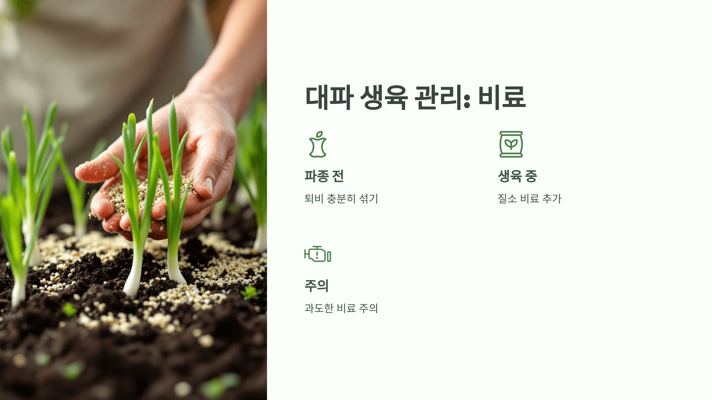 대파 사진입니다.