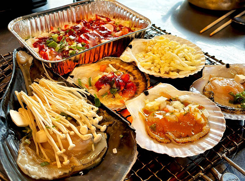 부산 태종대 조개구이 '사랑방 조개구이'