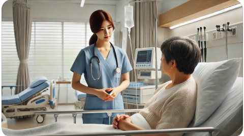 간호사와 환자 간 균형 잡힌 거리감