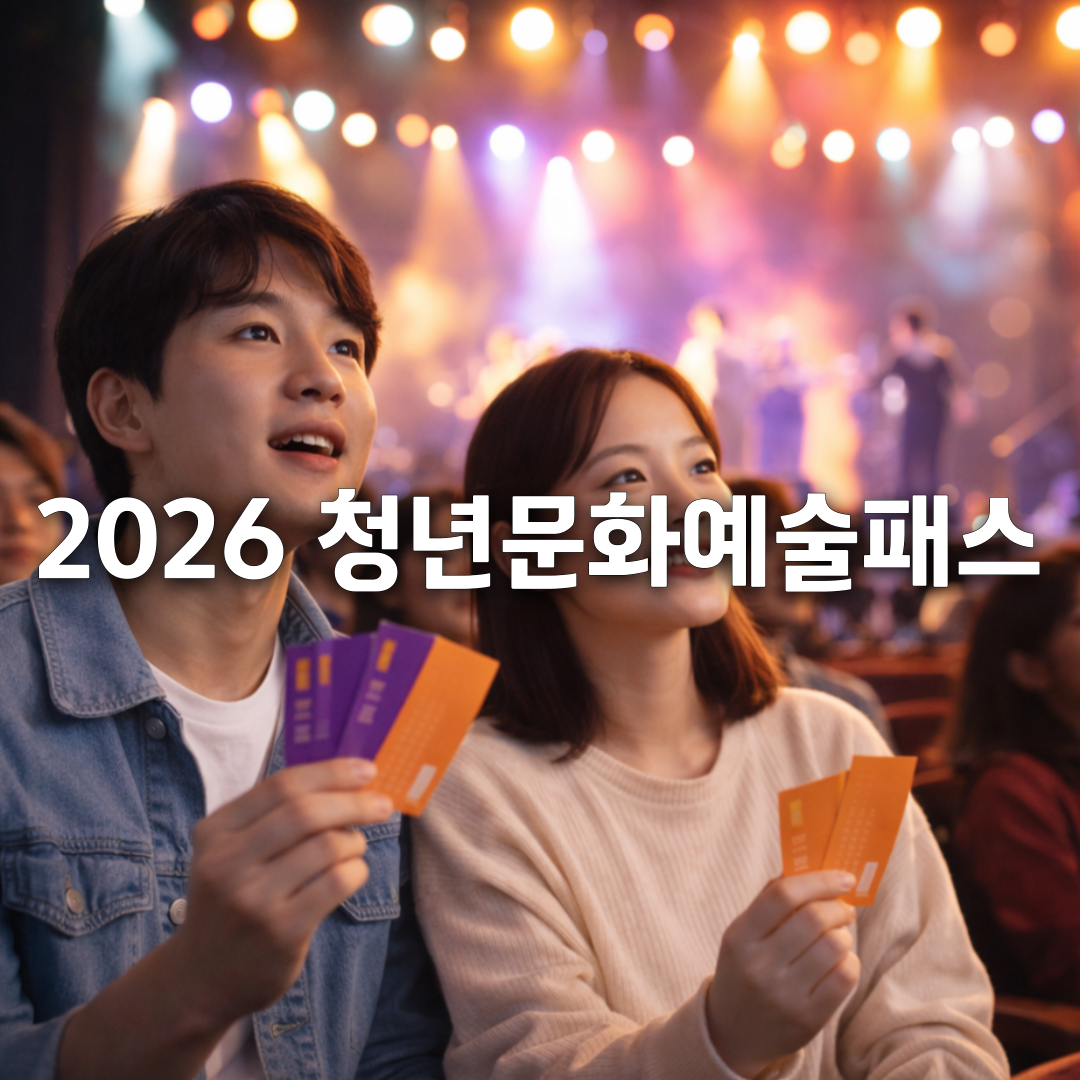 19~20세라면 꼭 신청하세요🎭 2026 청년문화예술패스 사용처&middot;지원금 안내