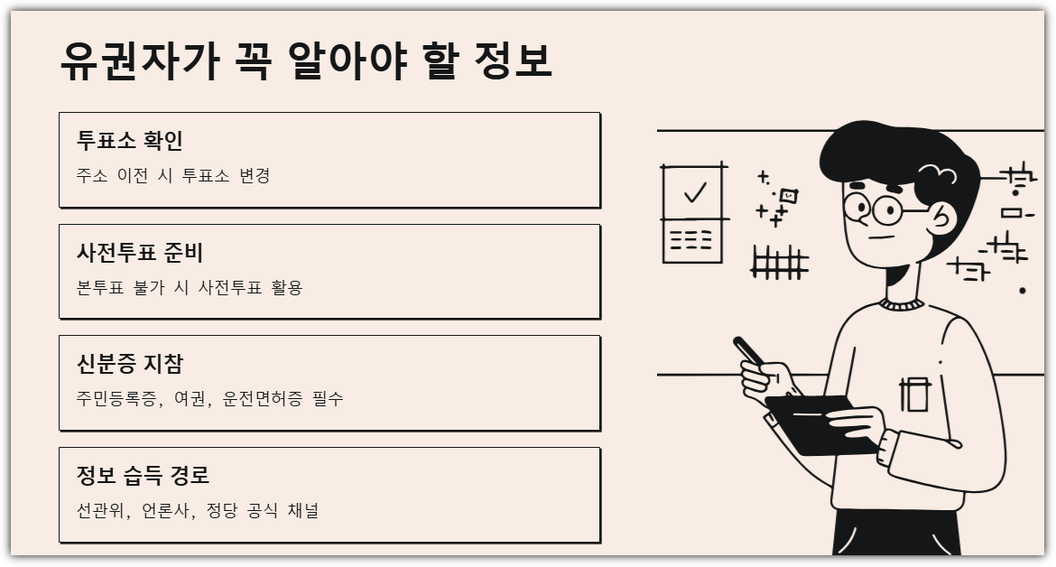 21대 대통령 선거: 유권자가 꼭 알아야 할 정보