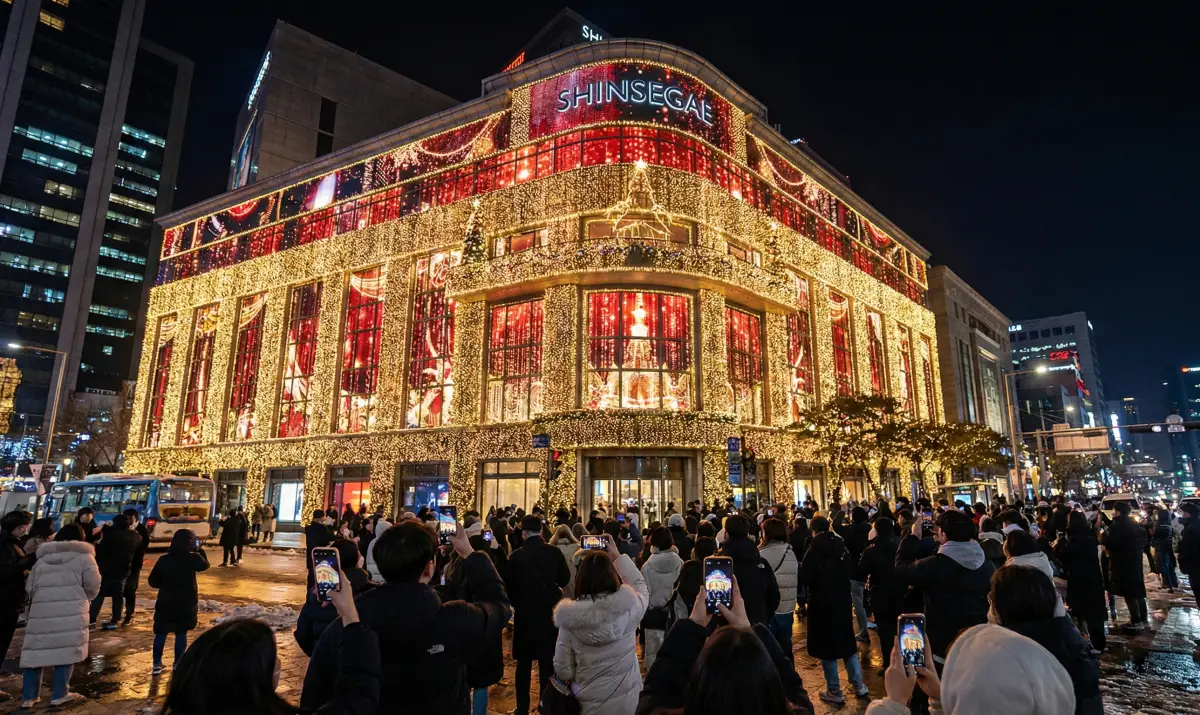 매년 새로운 테마로 감동을 주는 신세계 본점의 미디어 파사드