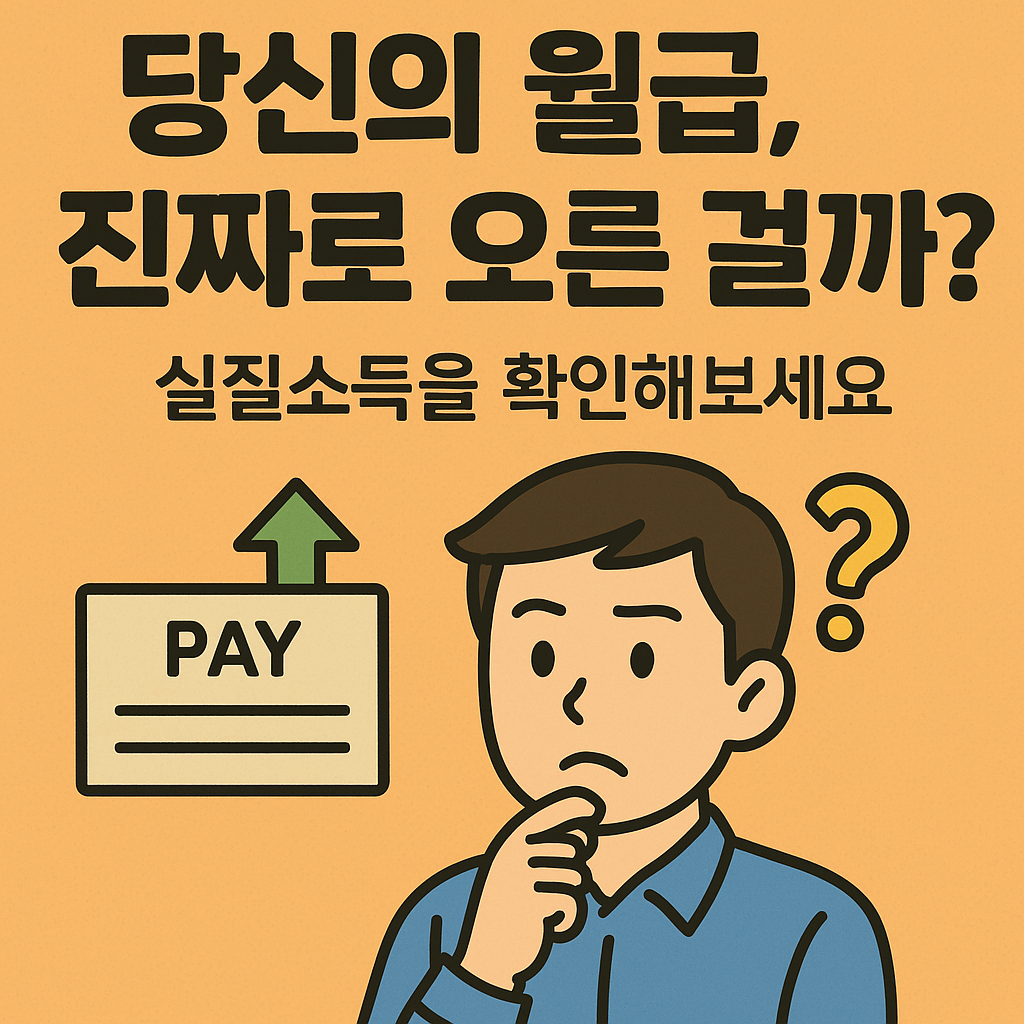 명목소득 실질소득 알아보기