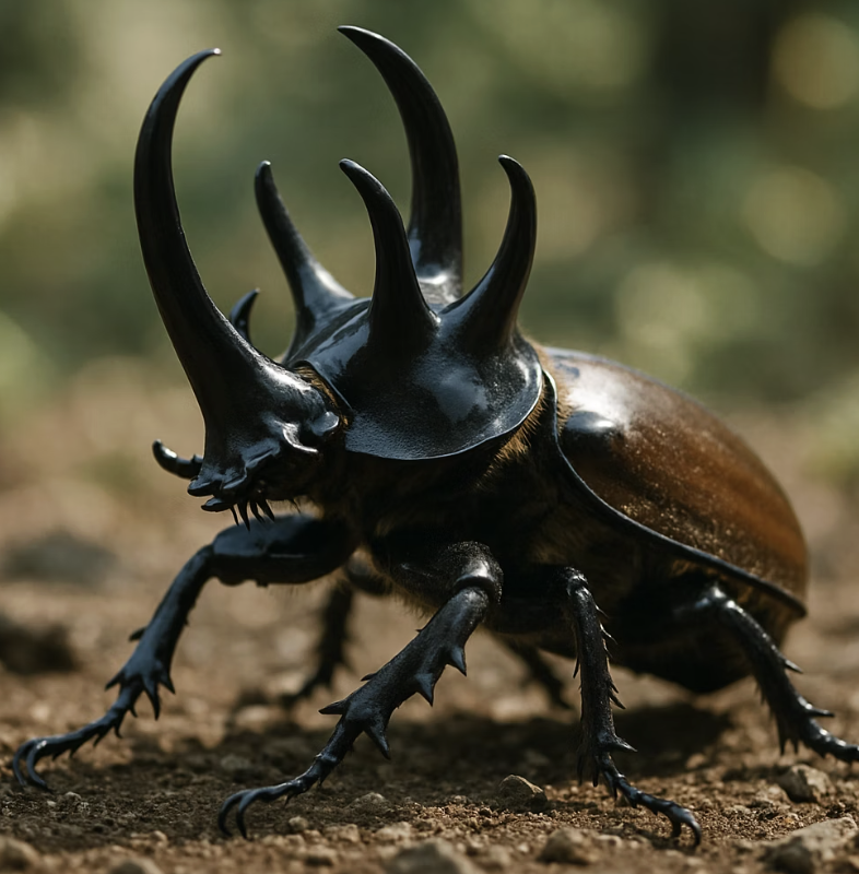 이름처럼, 다섯 개의 뿔