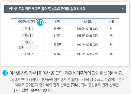 우편물 주소 이전 서비스 및 초등학교 배정 정보 신청