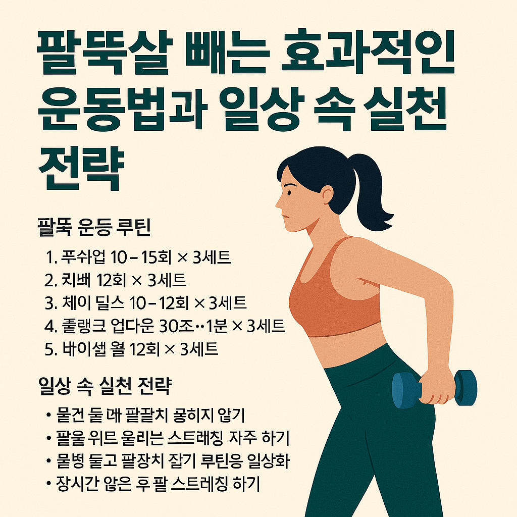 팔뚝살 빼는 효과적인 운동법과 일상 속 실천 전략