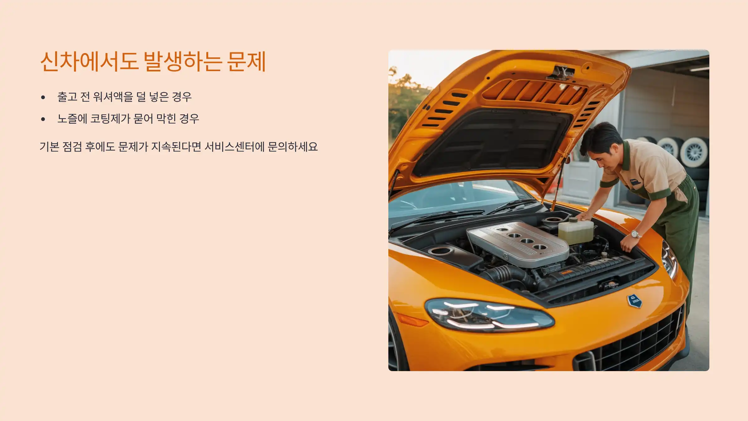 신차에서도 발생할 수 있는 문제