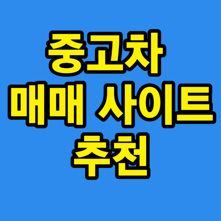 중고차 매매 사이트