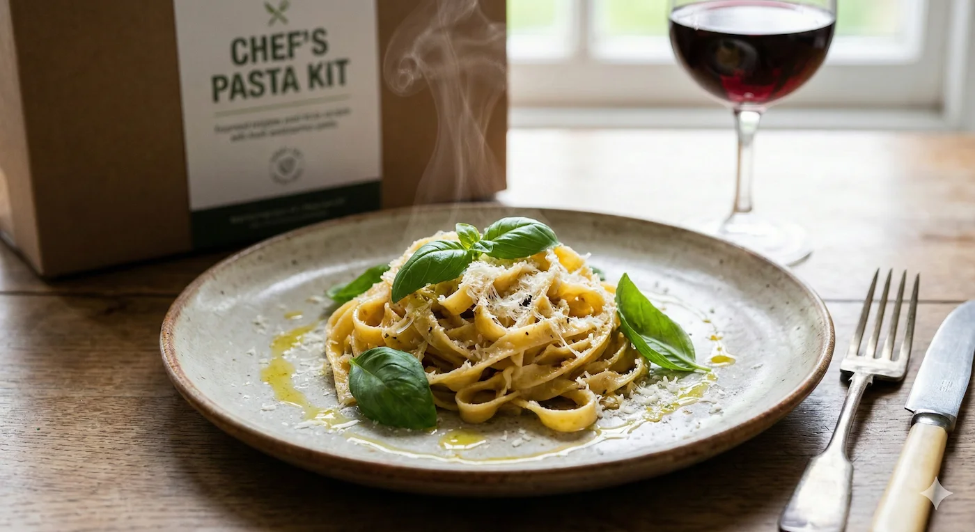 파스타 밀키트 조리 사진