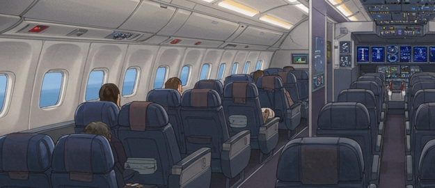 비행기내부-사진