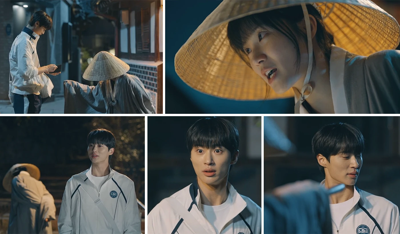 천신할매-분장한-솔이의-말에-동요하는-선재