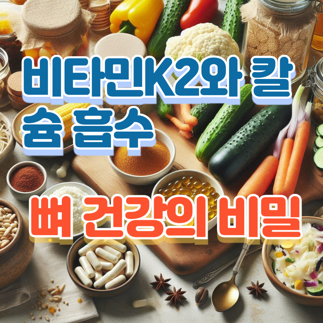 비타민K2와 칼슘 흡수, 뼈 건강의 비밀