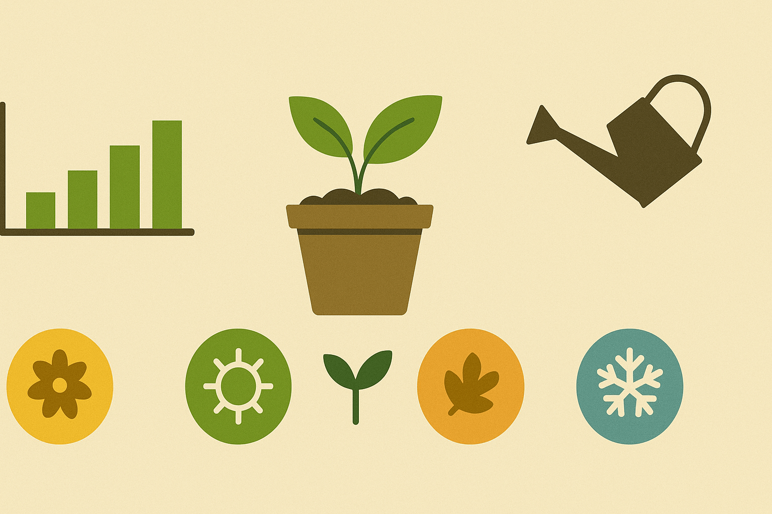 사계절에 맞춘 식물 물주기 전략