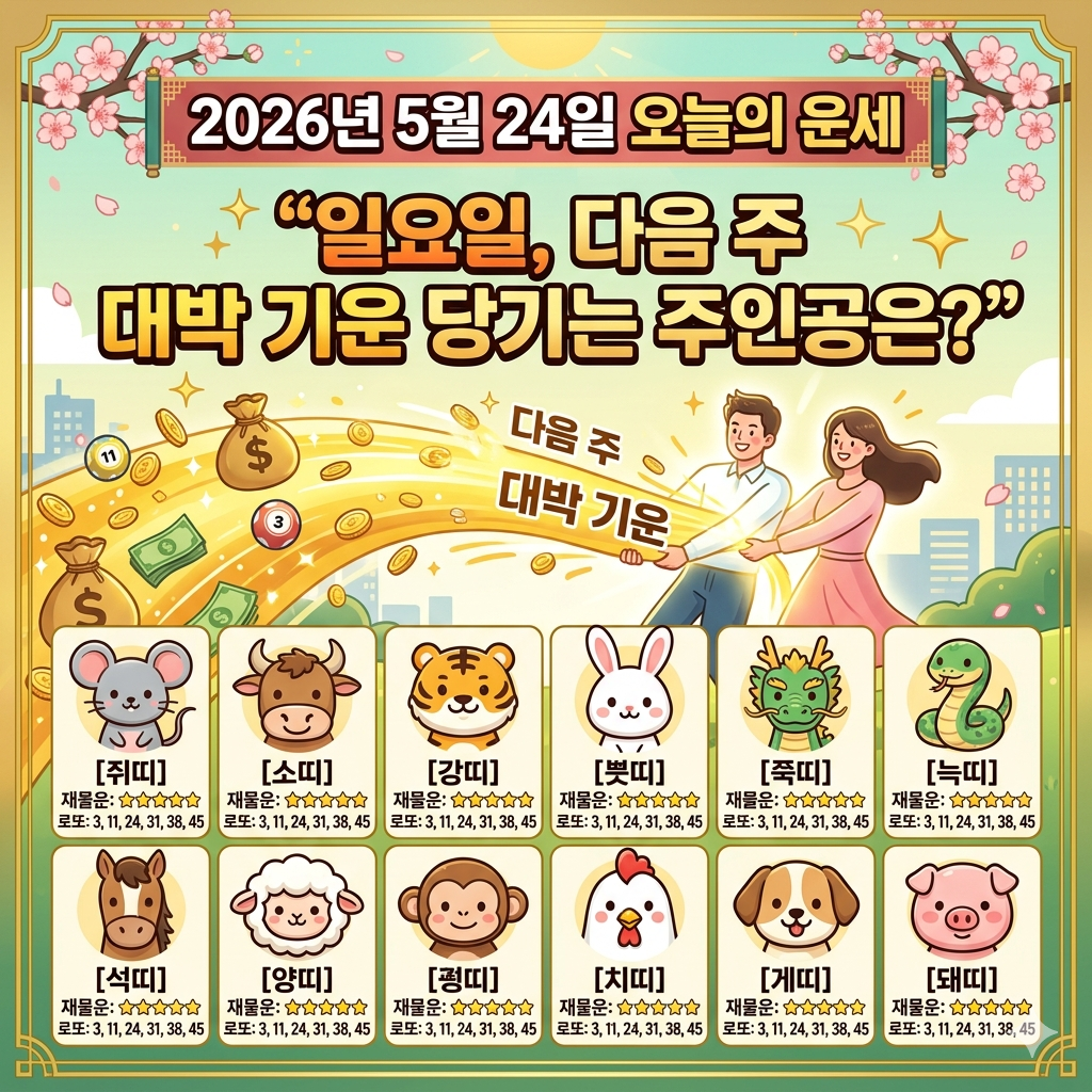 5월24일 오늘의 운세