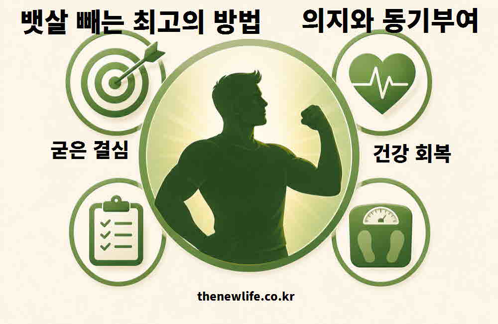 뱃살 빼는 최고의 방법 의지 동기부여