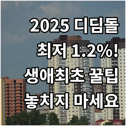 최대 4억 2025 디딤돌 대출 생애..